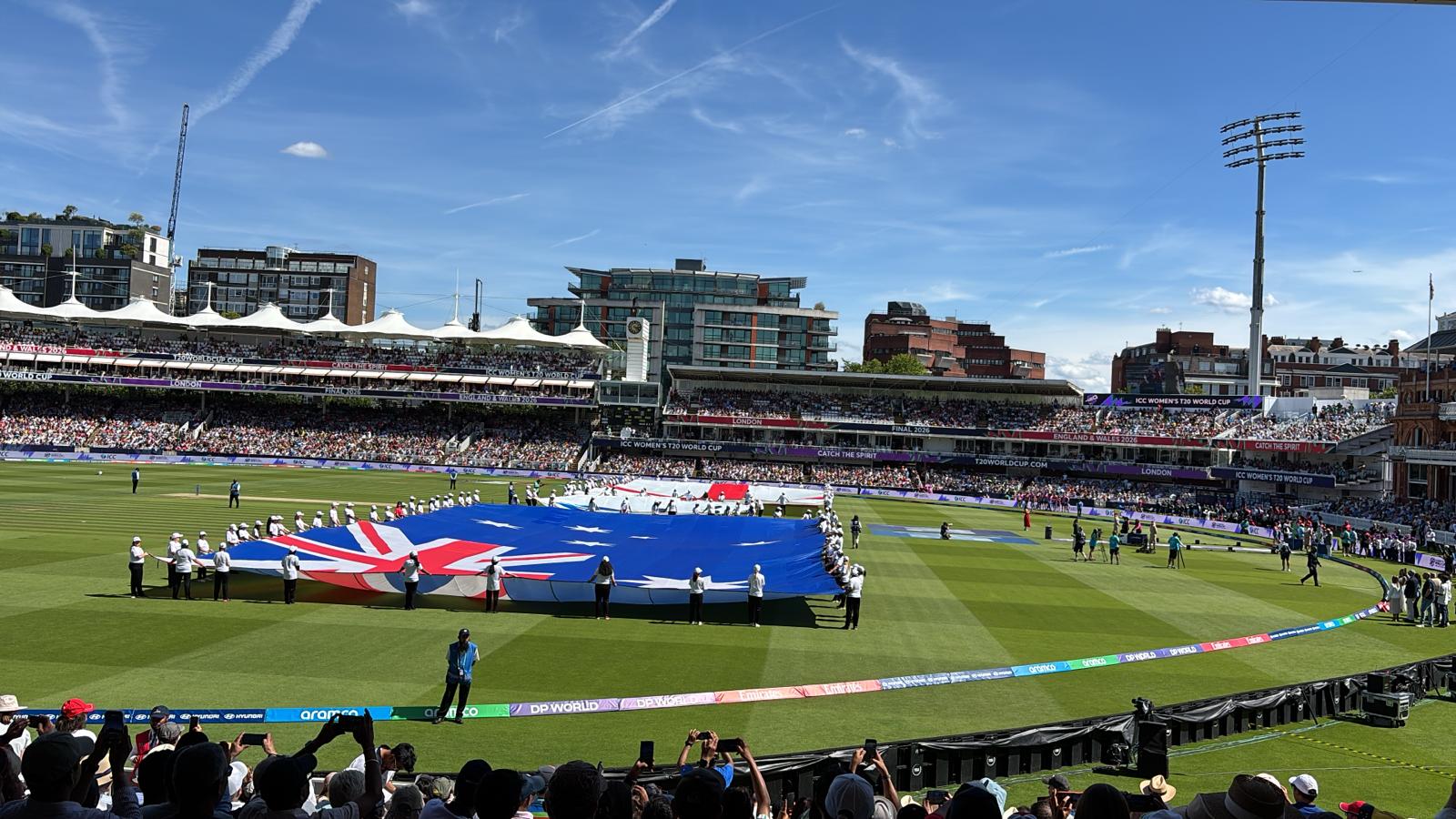 Grand Atmosphere at Lord’s: England vs Australia Women’s T20 World Cup Final! 🏏✨